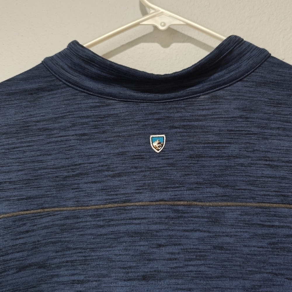 Kuhl Sweater Youth Large 14/16 1/4 Zip Navy Blue Collared - Picture 3 of 6